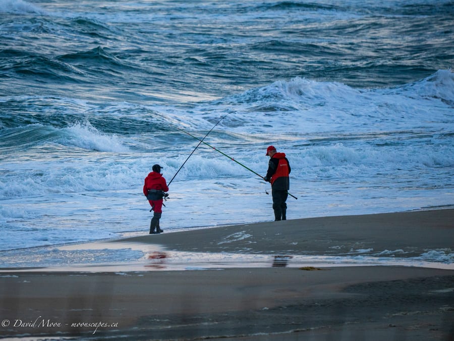 Fishing on Ocracoke Beach
