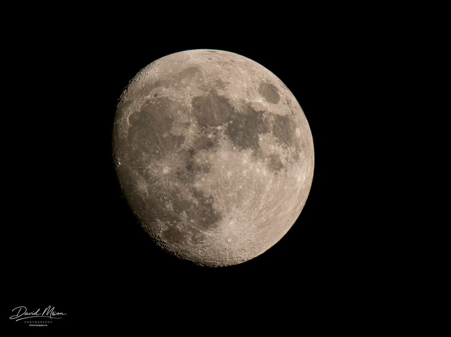 Waxing Moon in Detail