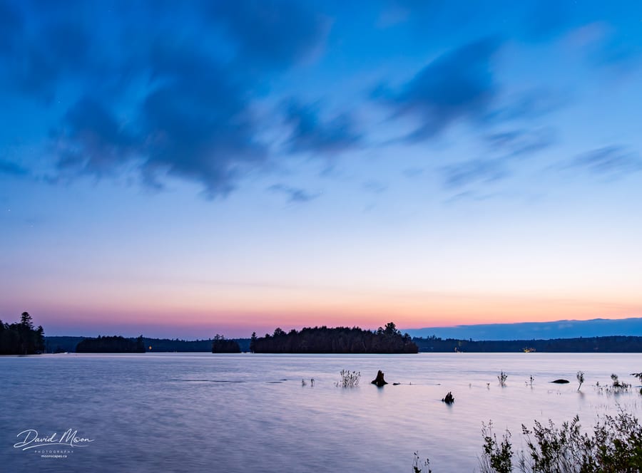 Blue Hour on Kennisis Lake
