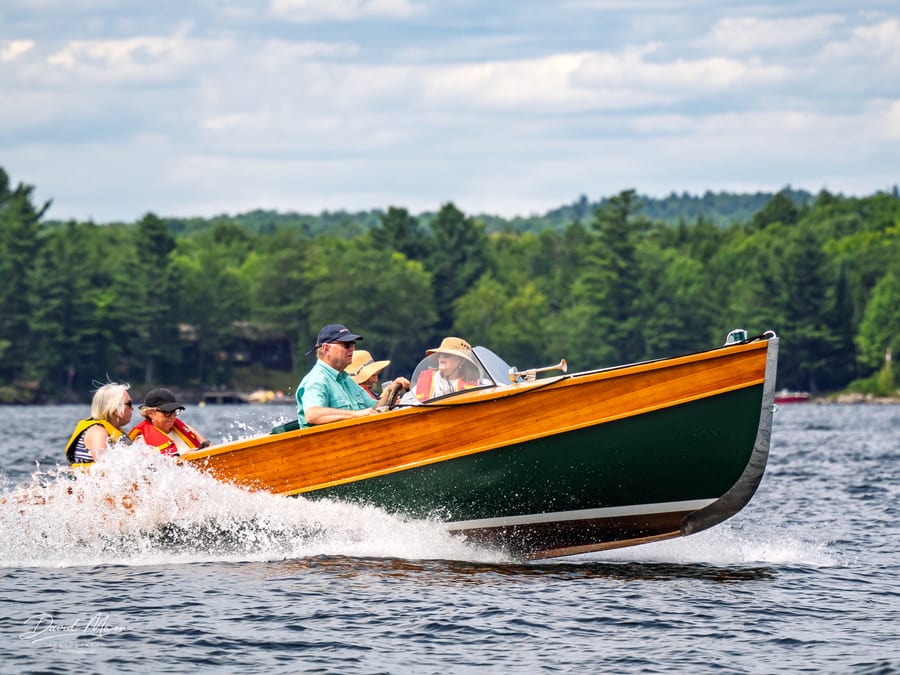 Classic Boat on the Lake