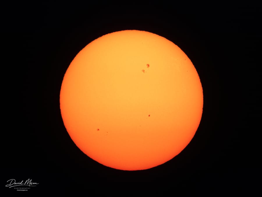 Sunspots Across the Sun