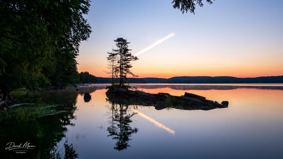 Dawn across Kennisis Lake